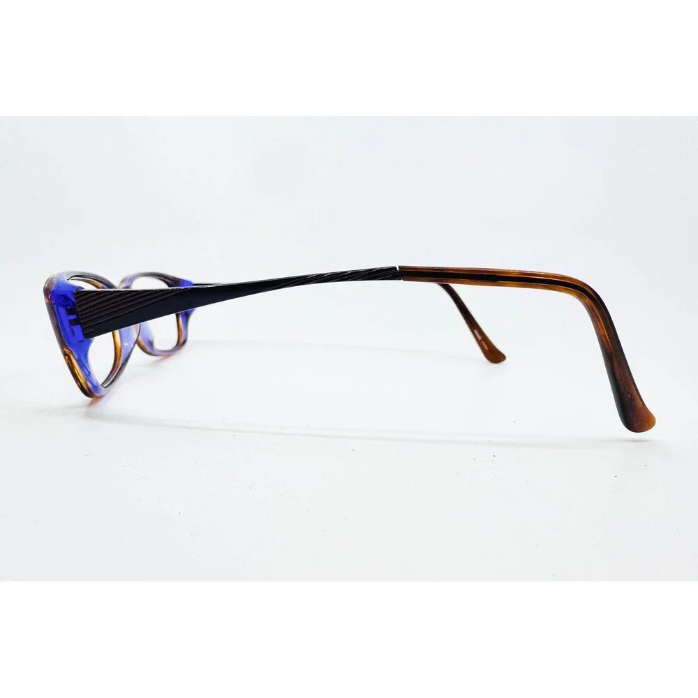 Scott Harris 228 02 Eyeglasses Women Brown Blue Tortoise Rectangular 50-16-135